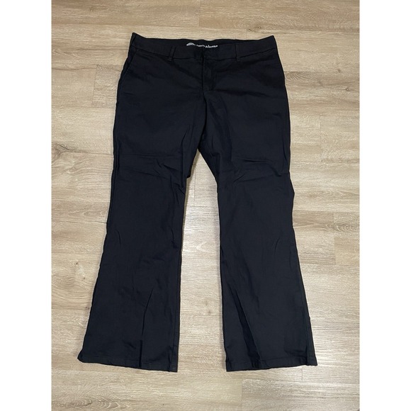 Dickies Crafted for Women Pants Women's Sz 16 Black Slim Fit Bootcut Workwear - Picture 1 of 9
